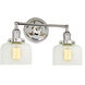 Soho 2 Light 16 inch Polished Nickel Bathroom Wall Sconce Wall Light